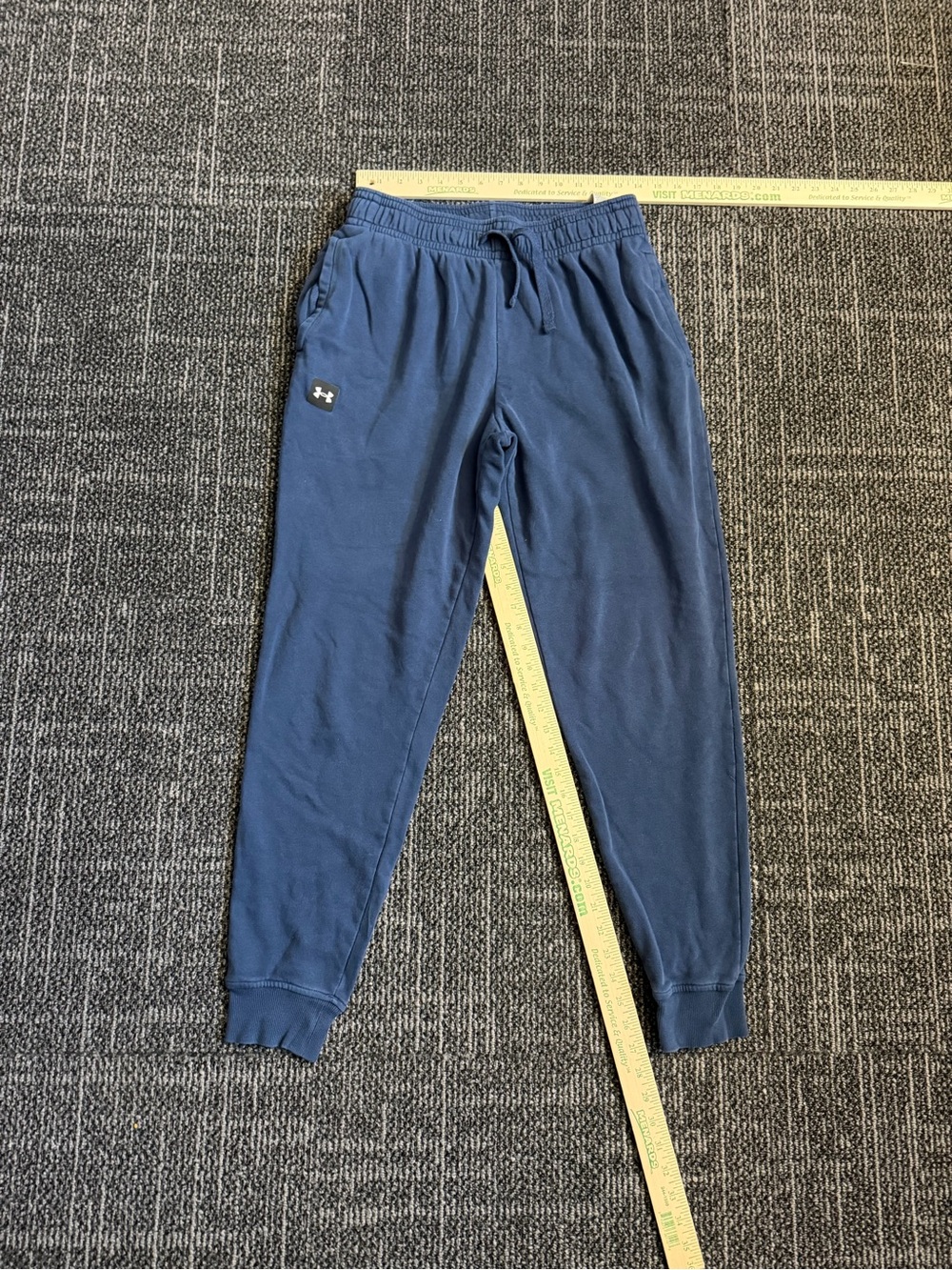 Under Armour Loose Fit Joggers Size Youth Large Navy Blue Athletic Sweatpants